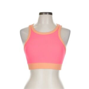 Vibrant Pink and Orange Sports Bra